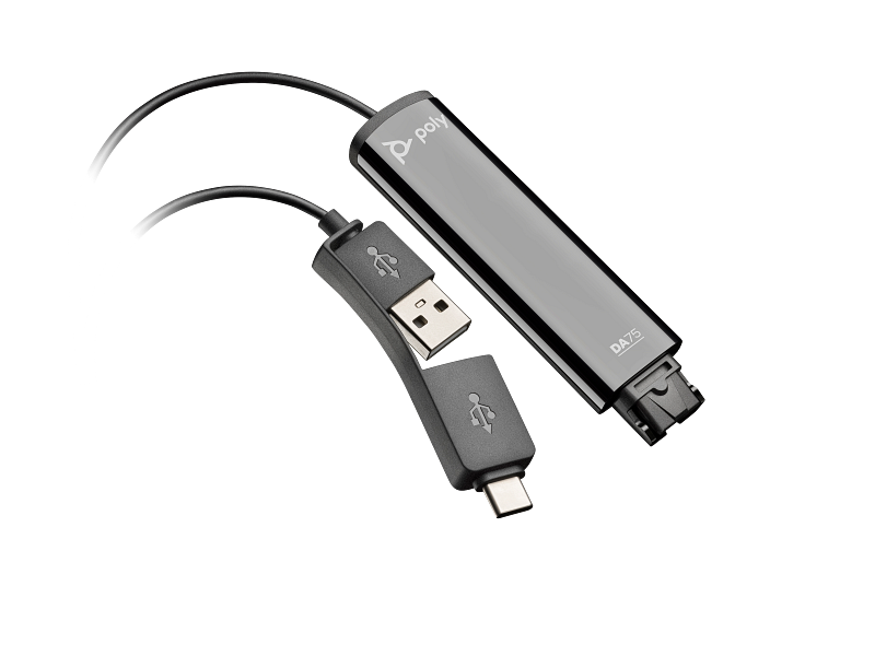 Poly - DA75 USB-to-Headset QD Audio Processor (4 pin) (USB-A and USB-C)